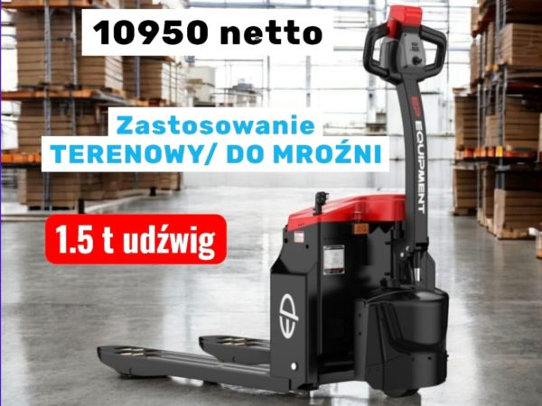 Wózek elektryczny EPT20-15ETH do pracy w mroźni, udźwig 1500 kg